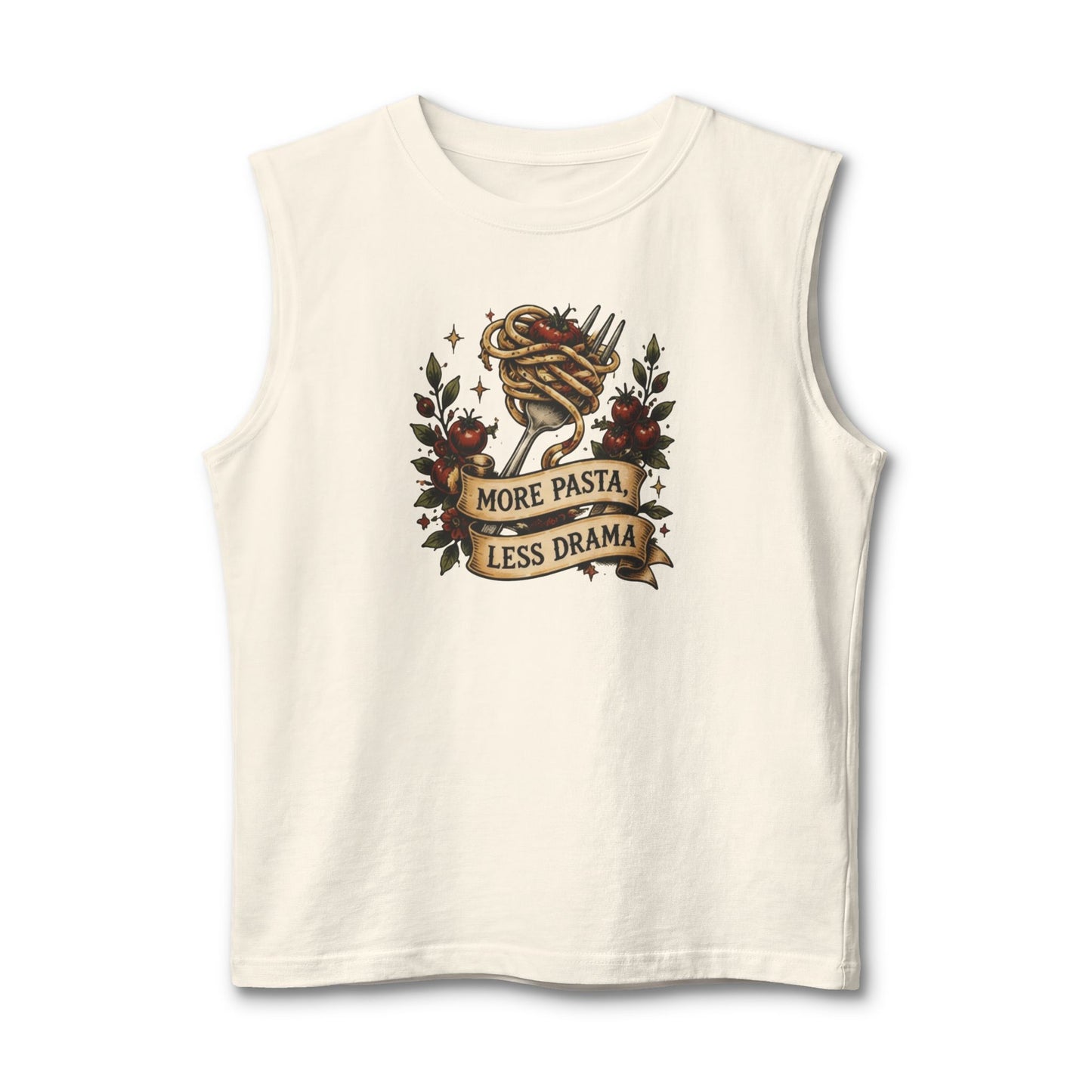 More Pasta, Less Drama Muscle Tank