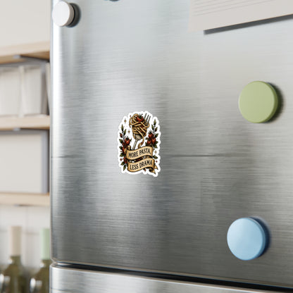 More Pasta, Less Drama Vinyl Decals
