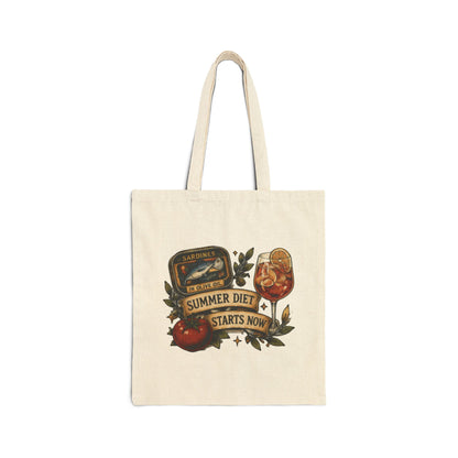 Summer Diet Starts Now Canvas Tote Bag